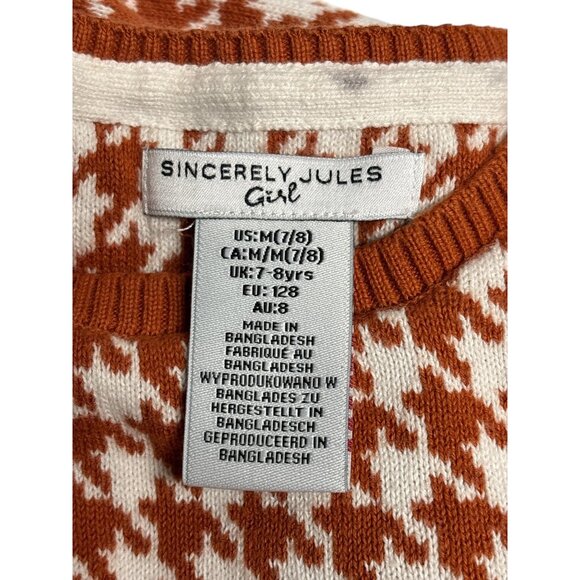 Houndstooth Cardigan & Tank Top Set For Girls - Sincerely Jules - Picture 5 of 12